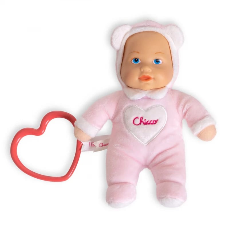DouDou Baby 18cm Soft Plush Doll Toy with Heart Teether