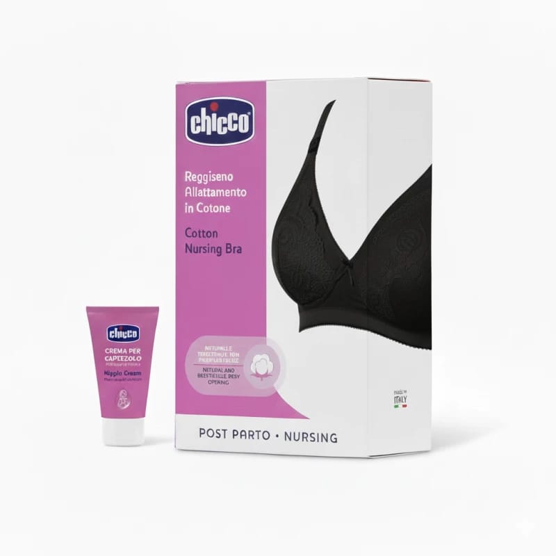 Chicco Nursing Bra & Nipple Cream Set