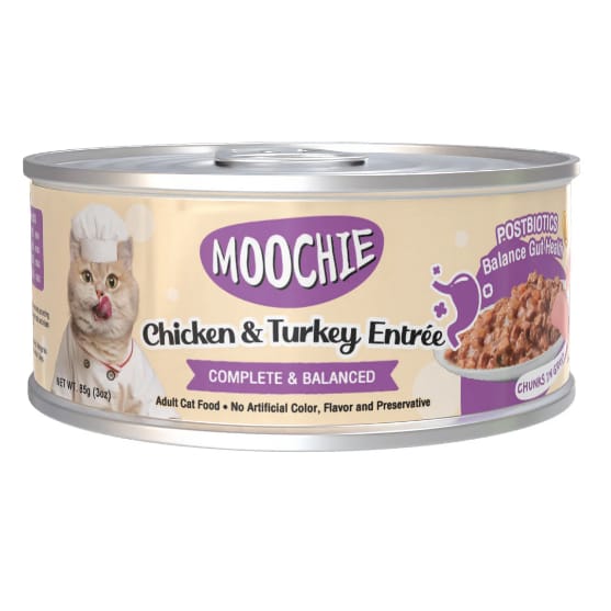 Moochie Chicken & Turkey Entrée 85g (24/pack)
