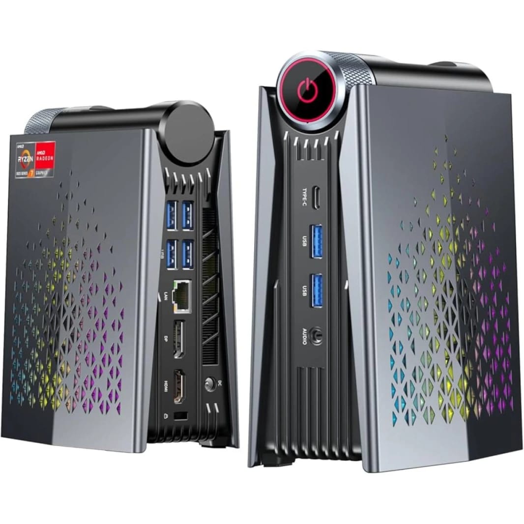 Acemagic S3a Mini PC Gaming Barebone AMD Ryzen 9 7940HSU 8 Cores 8K Display Support, Black