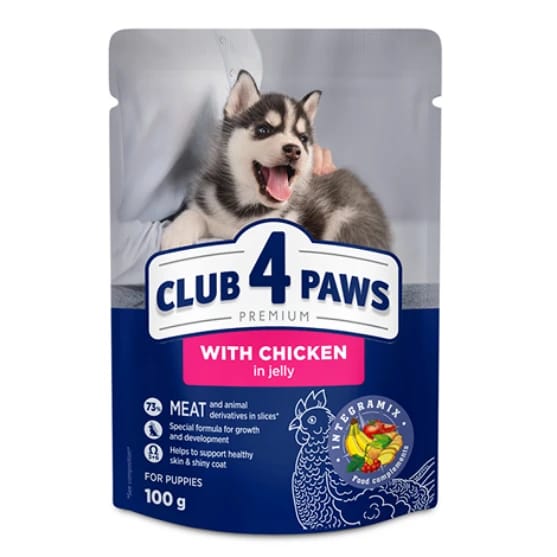 Club4paws Premium Puppy Chicken In Jelly 100g