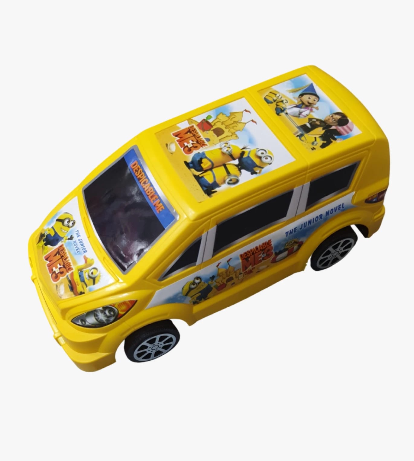 Bright Children's Toy Car Adorned with Despicable Me 3 Minions and Characters, Loved by Kids
