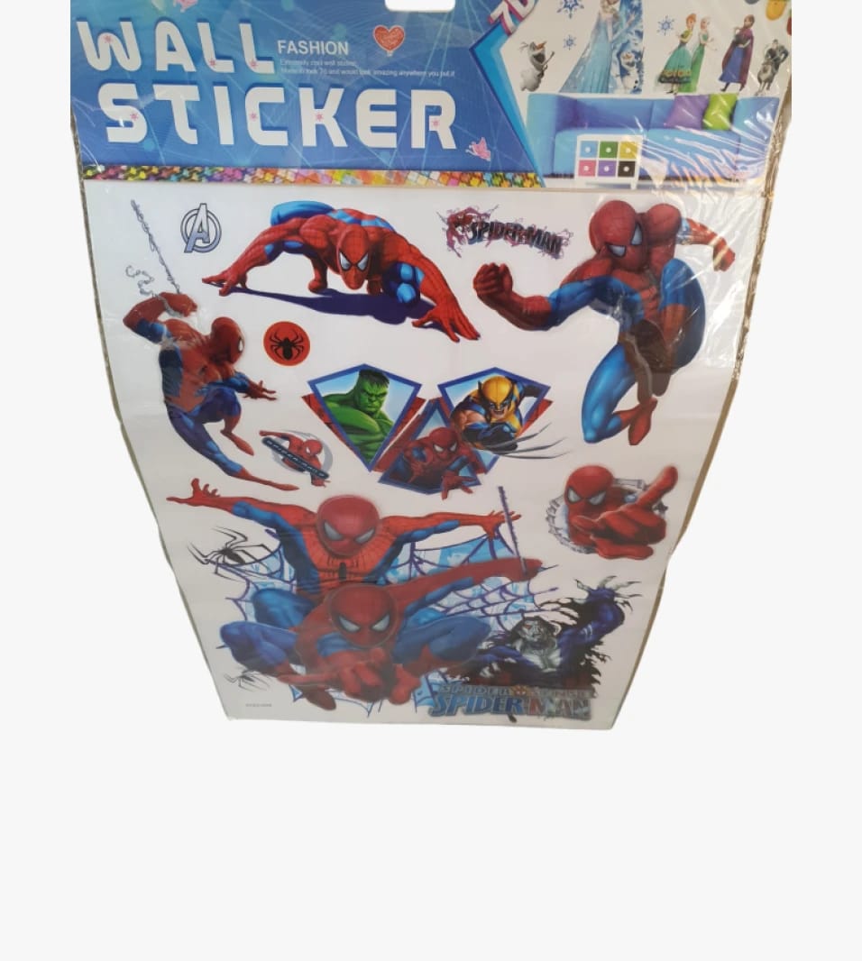 Attractive Spider-Man Design Wall Sticker Set for Boys and Girls Superhero Lovers and Creative Décor
