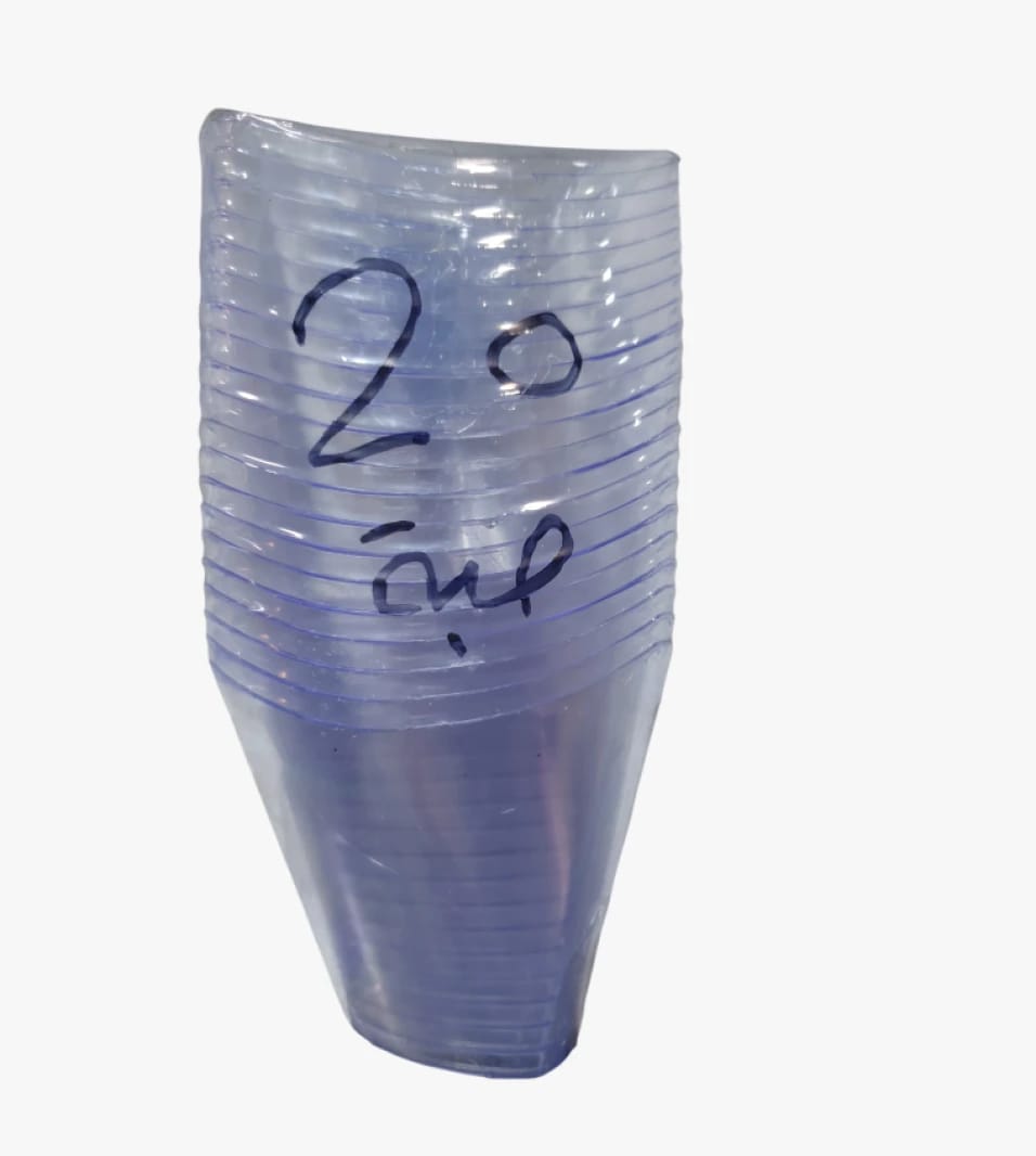 Lacosta Transparent Plastic Cups 20ml Capacity for Events and Parties with Practical Design for Daily Use
