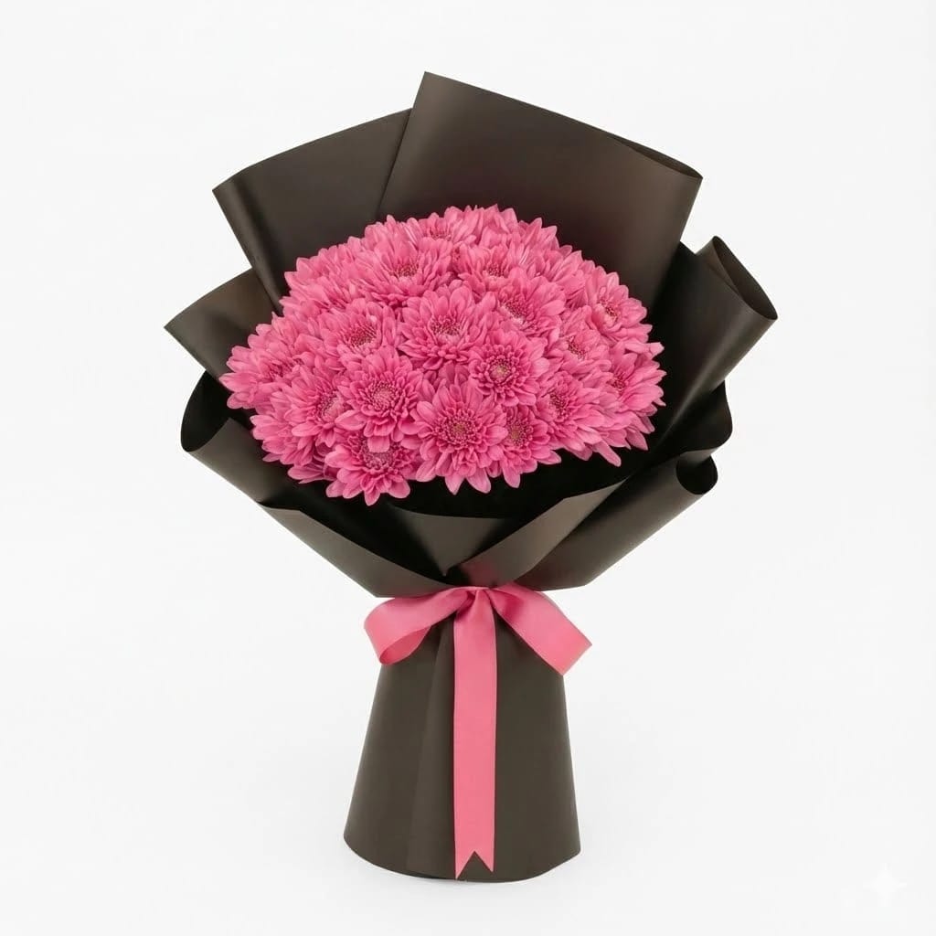 Purple Roses Chrysanthemum Bouquet