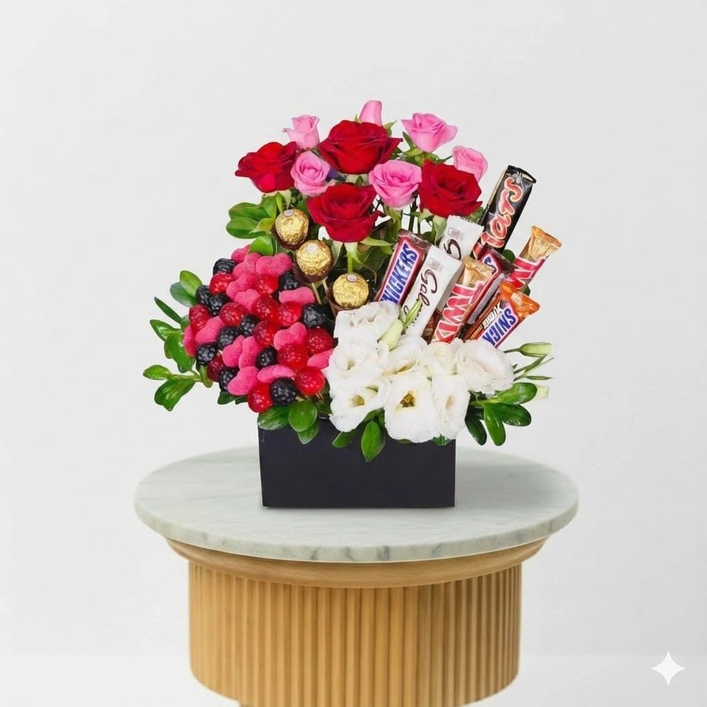 Pastel Grace Lily & Rose Bouquet