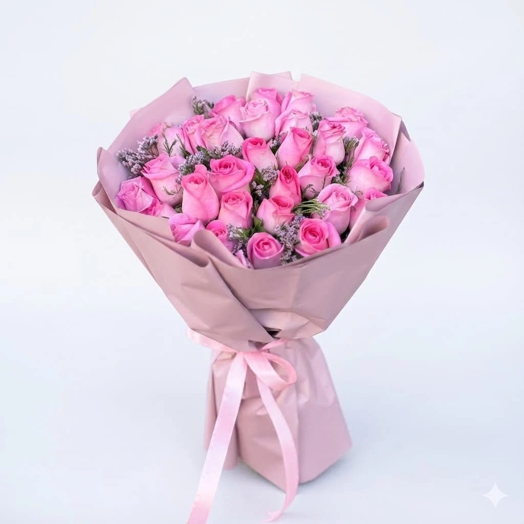 Blush Pink Roses Bouquet