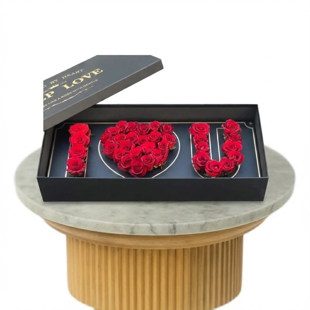 I Love You Red Rose Box
