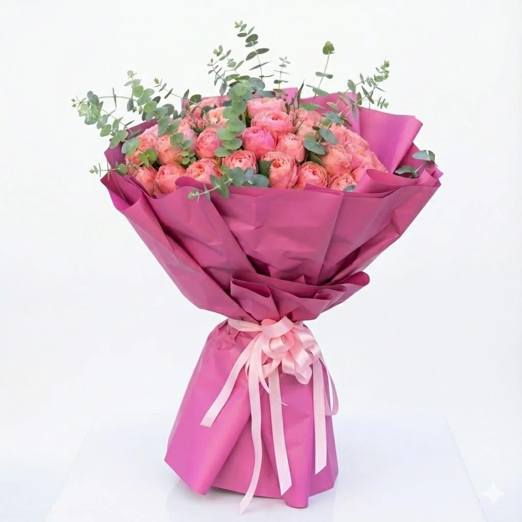 Peony Pink Ranunculus Bouquet