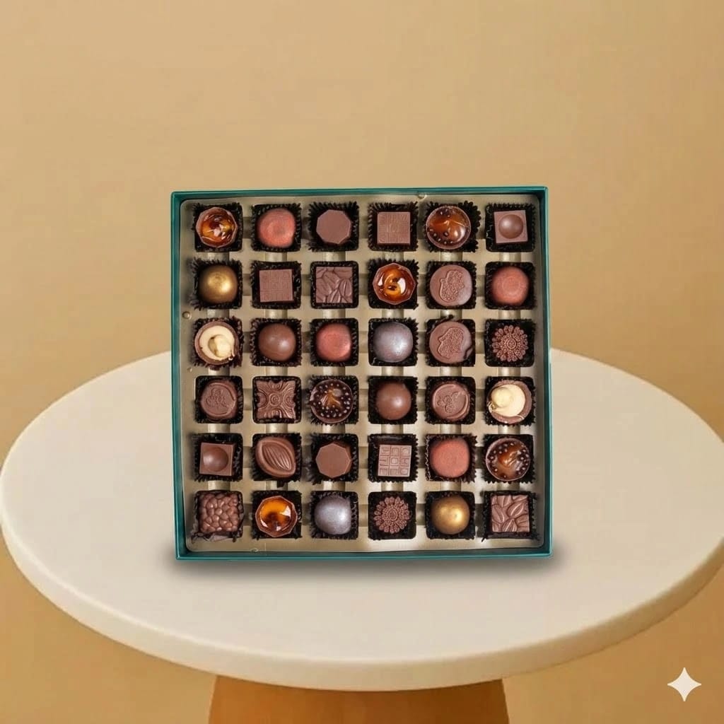 Solitaire Gourmet Chocolate Box – 36 Pieces