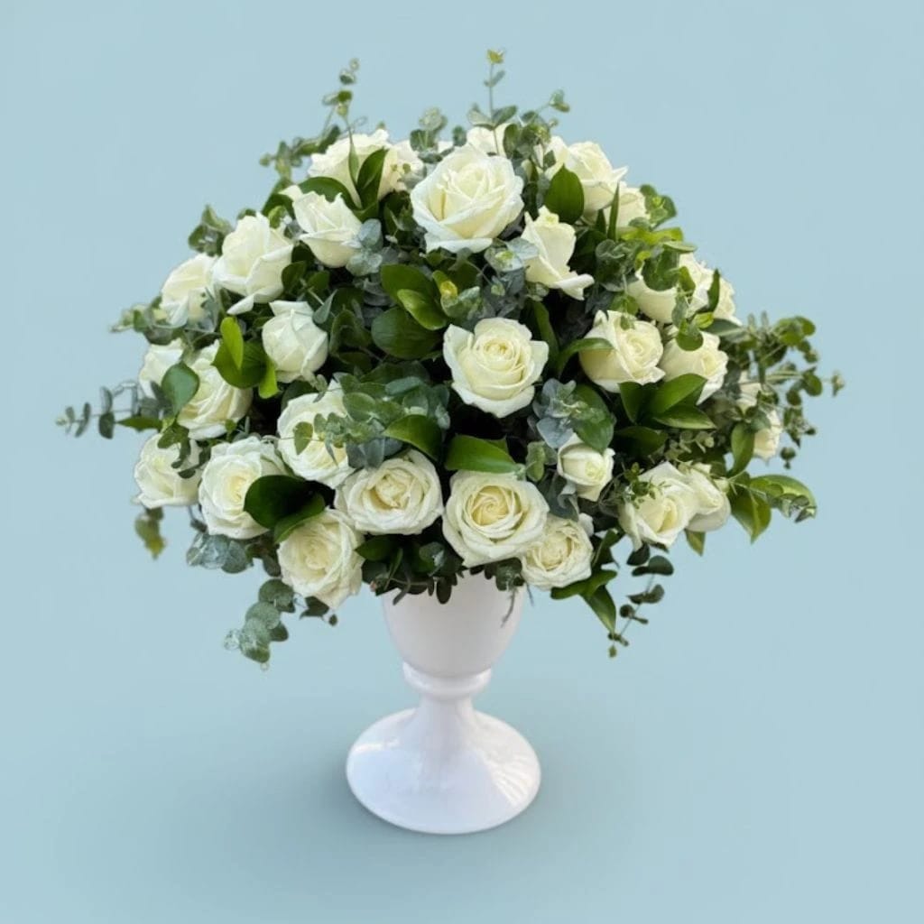 Pure White Elegance Vase