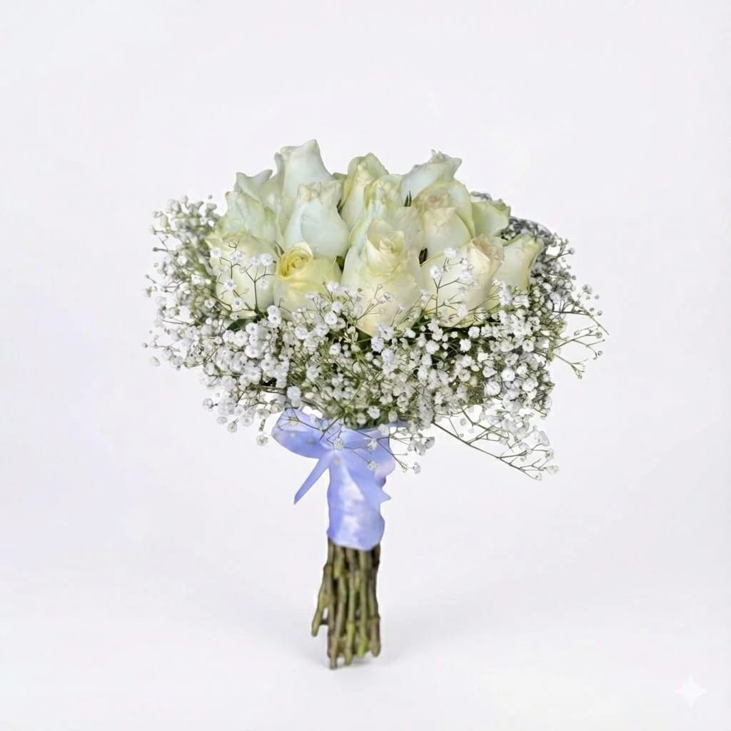 Snowy Serenity Bridal Bouquet