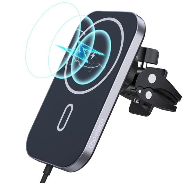 Choetech Car Magnetic Mount Inductive Qi Charger 15W Black (T200-F)