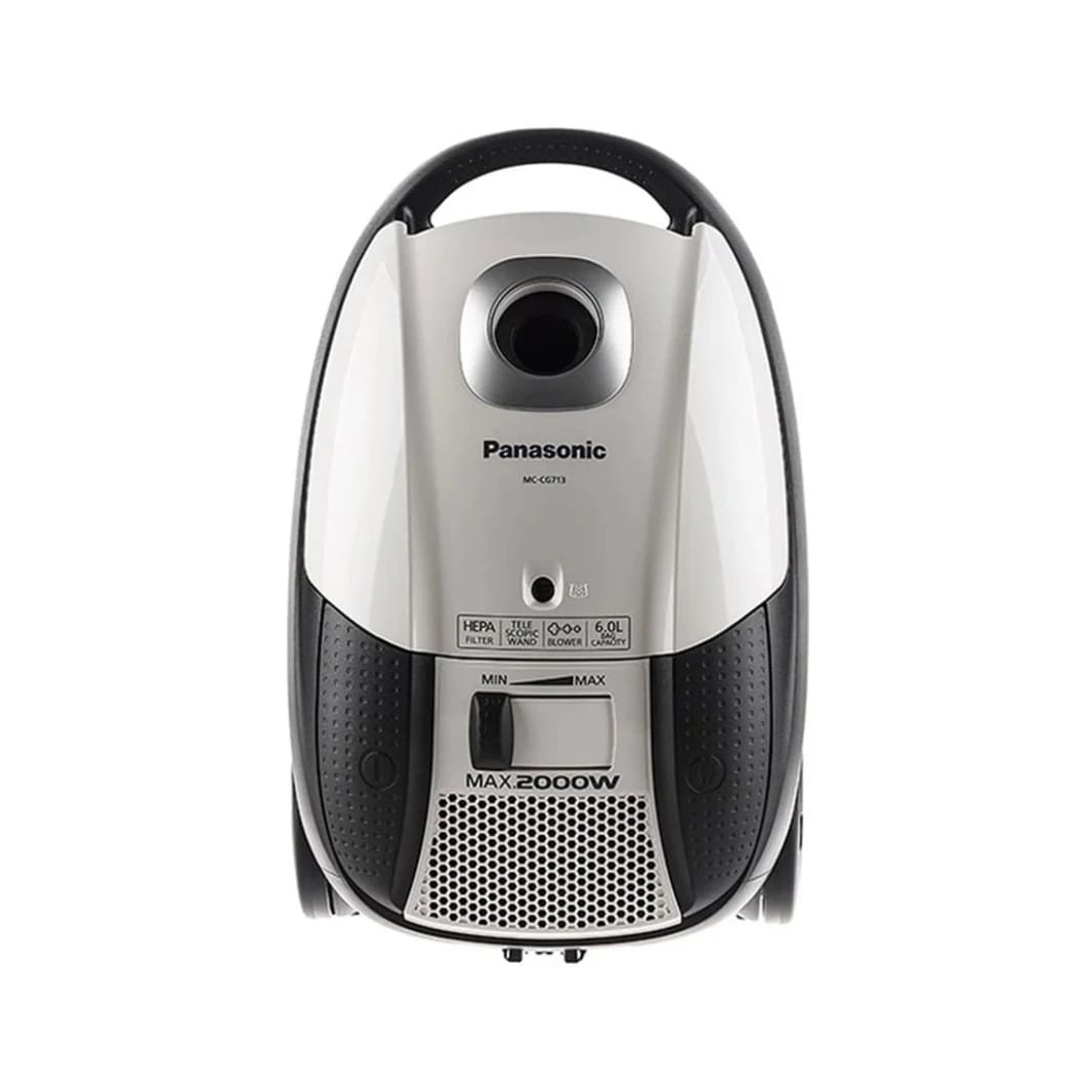 Panasonic 2100W Bagged Canister Vacuum Cleaner – White & Black