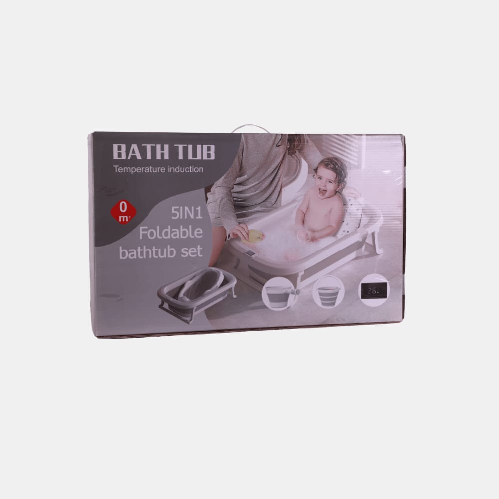 Foldable 5-in-1 Baby Bath Tub with Temperature Indicator 163-1