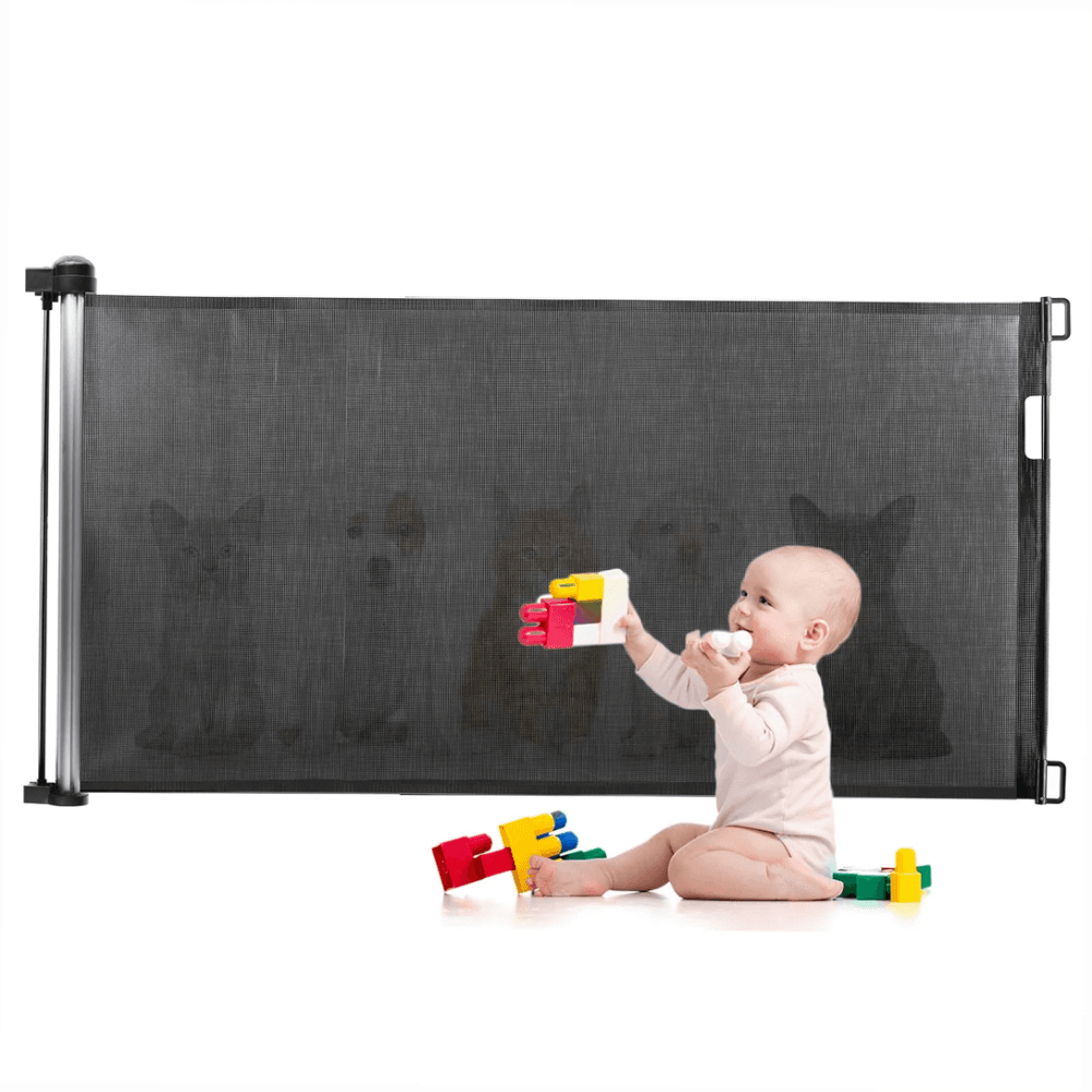 Retractable Safety Gate for Child Protection – Smart Safety