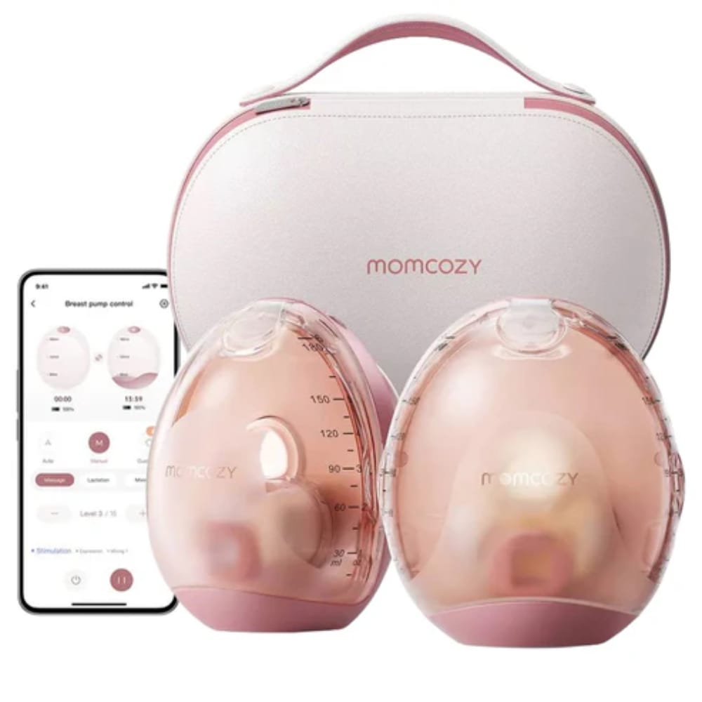 شفاط الحليب اللاسلكي Momcozy Air 1 Ultra Slim Double