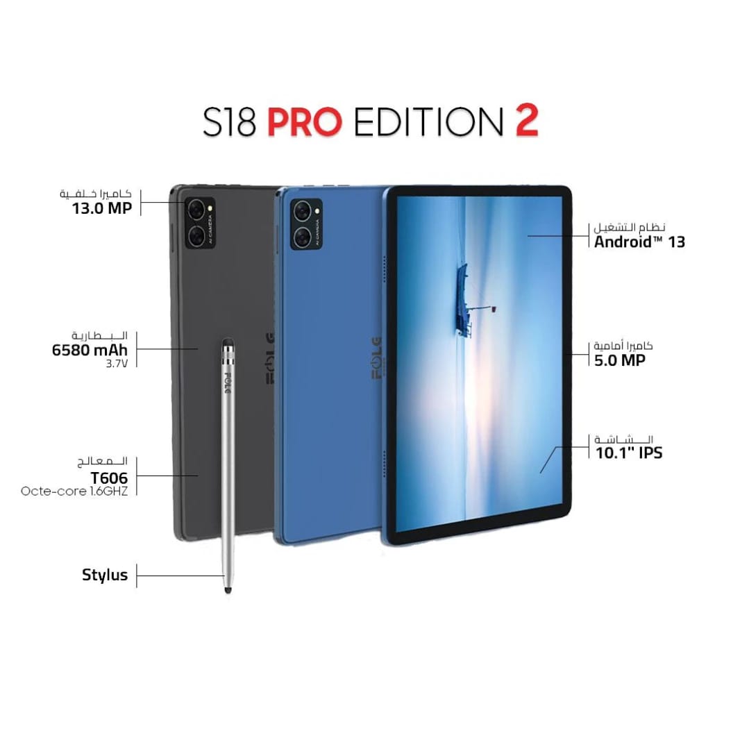 FOLG S18 Pro Edition 4G SIM Tablet