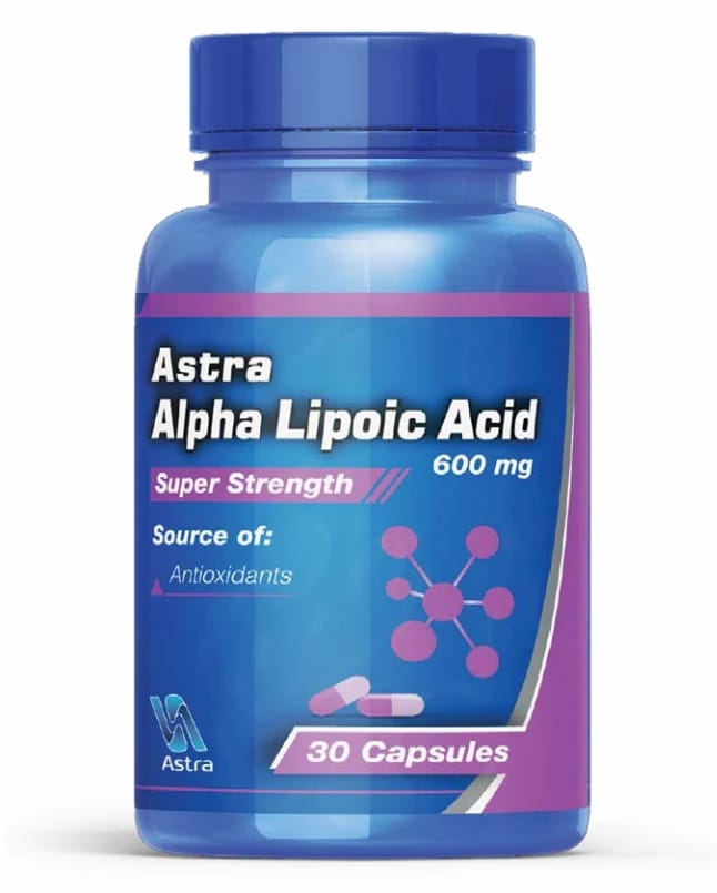 Astra Alpha Lipoic Acid Capsule 600mg, 30 Count
