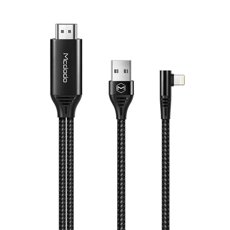 Mcdodo Lightning to HDMI Cable 2M 4K Ultra HD - Black