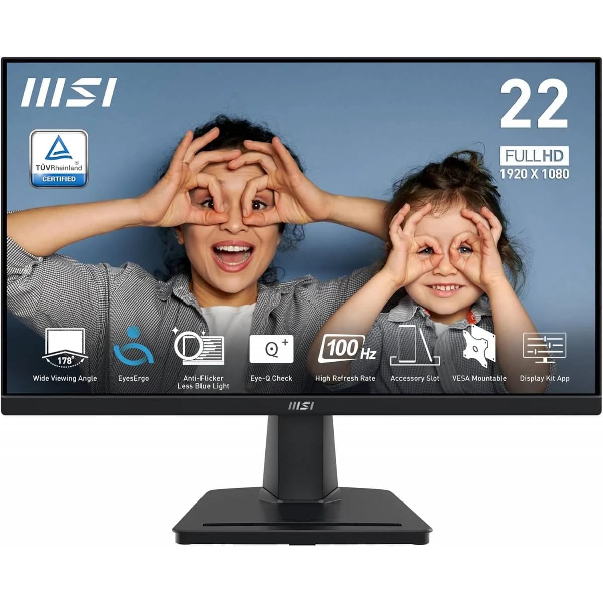 شاشة MSI PRO MP225V مقاس 22 بوصة