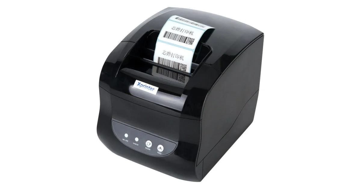 طابعة الايصالات والملصقات الحرارية واي فاي Xprinter XP-365B 3 إنش