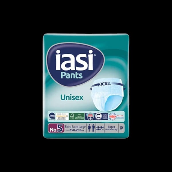 بنطلونات IASI غير محددة الجنس حجم XXL خصر 105-203 سم - عبوة 14