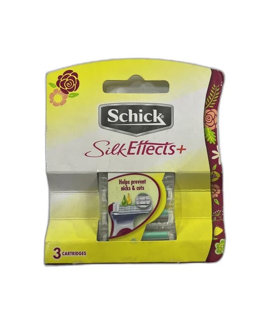 Schick Silk Effects Women's Razor with Vitamins and Aloe, 3 Cartridges