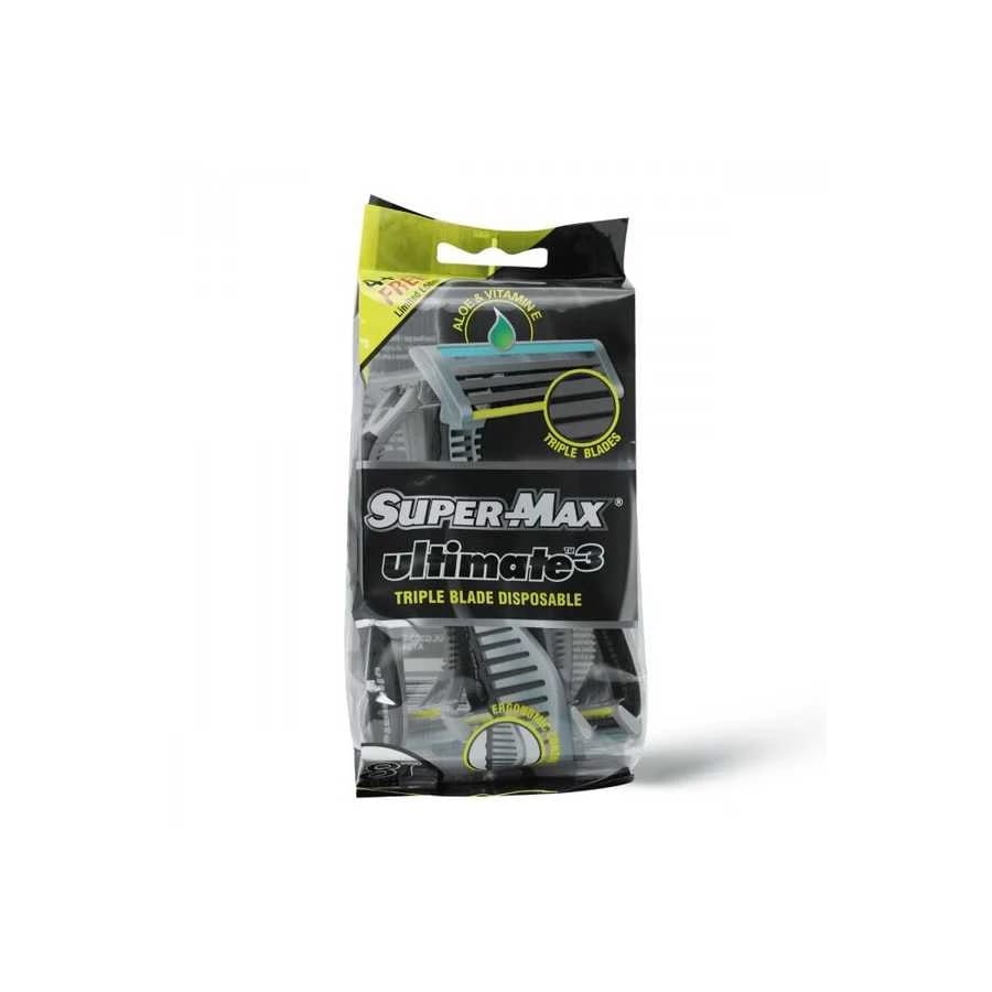 Super-Max Ultimate 3 Triple Blade Disposable Razor For Men