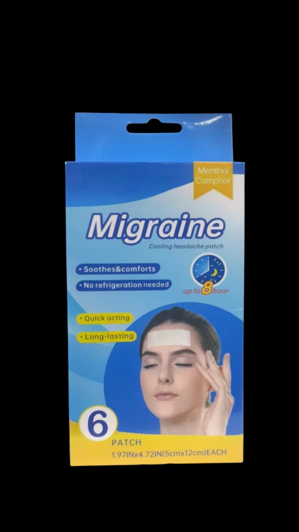 Migraine Cooling Headache Patch - 6 Pieces