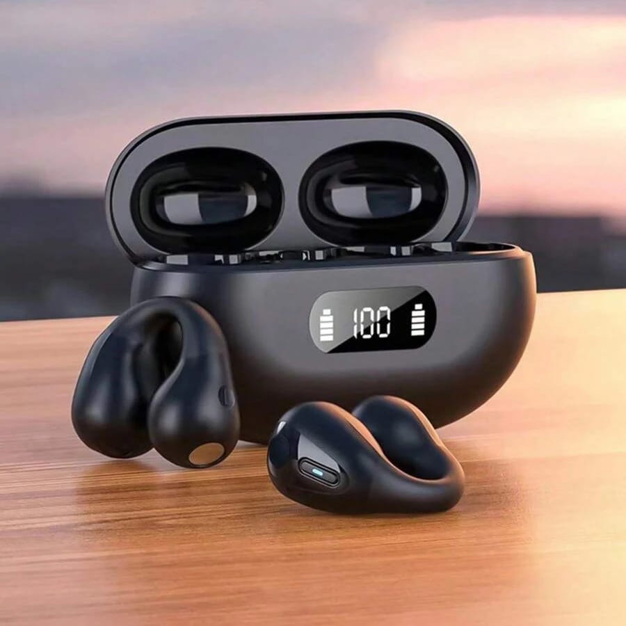 سماعات الأذن اللاسلكية GENAI Q80 - صوت عالي الجودة، مقاوم للماء، تشغيل حتى 24 ساعة