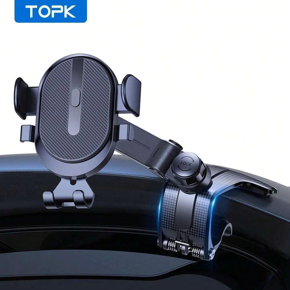 حامل هاتف السيارة من TOPK، دوران 360°