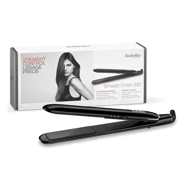 Professional Hair Straightener with 230°C Heat and Ceramic Titanium Plates by Babyliss