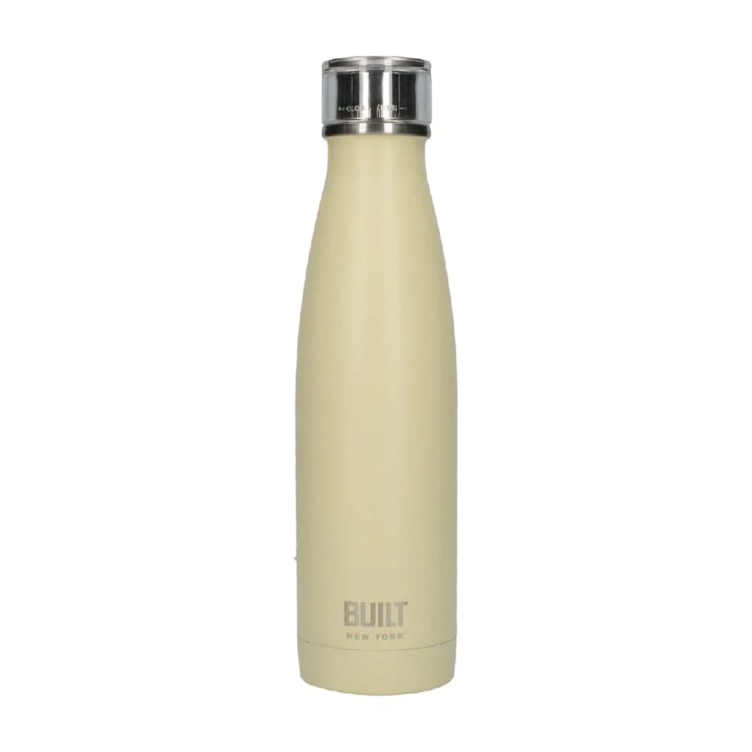 Built 17Oz Double Walled Stainless Steel Water Bottle - Vanilla