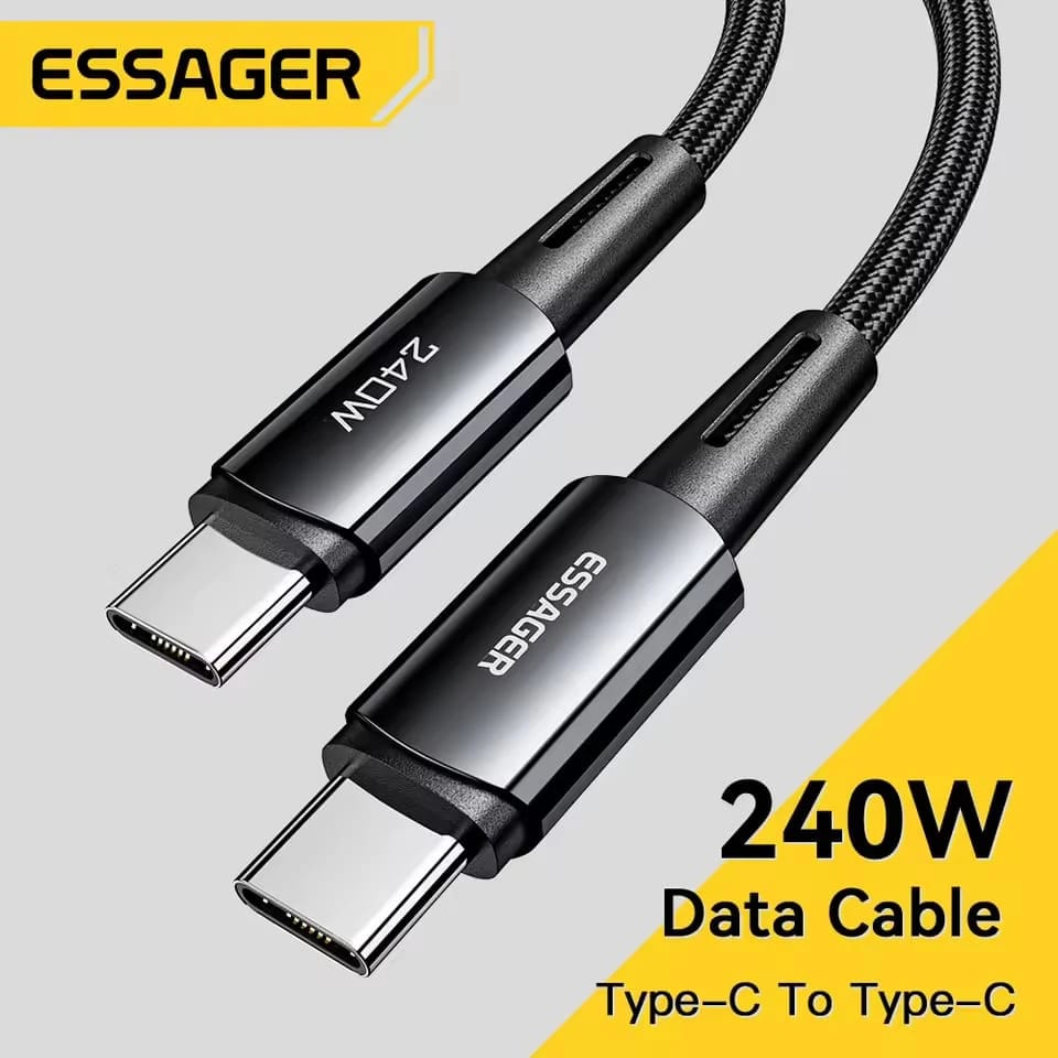 ESSAGER 240W USB-C to USB-C Fast Charging Cable
