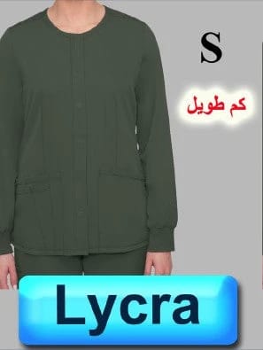 4086-ABC Scrub-Lycra Tweh-Long Sleeve-Olive-S