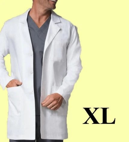 Polyester Lab Coat - White XL