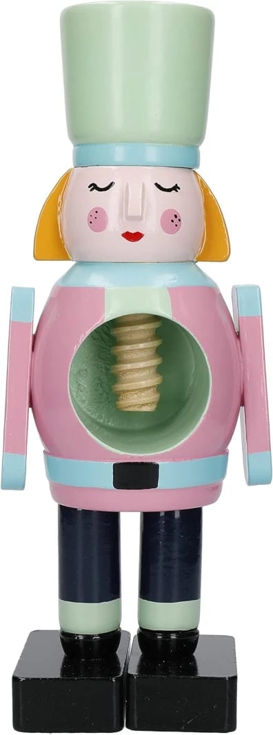 KitchenCraft Nutcracker Collection Wooden Female Nutcracker - 38 cm