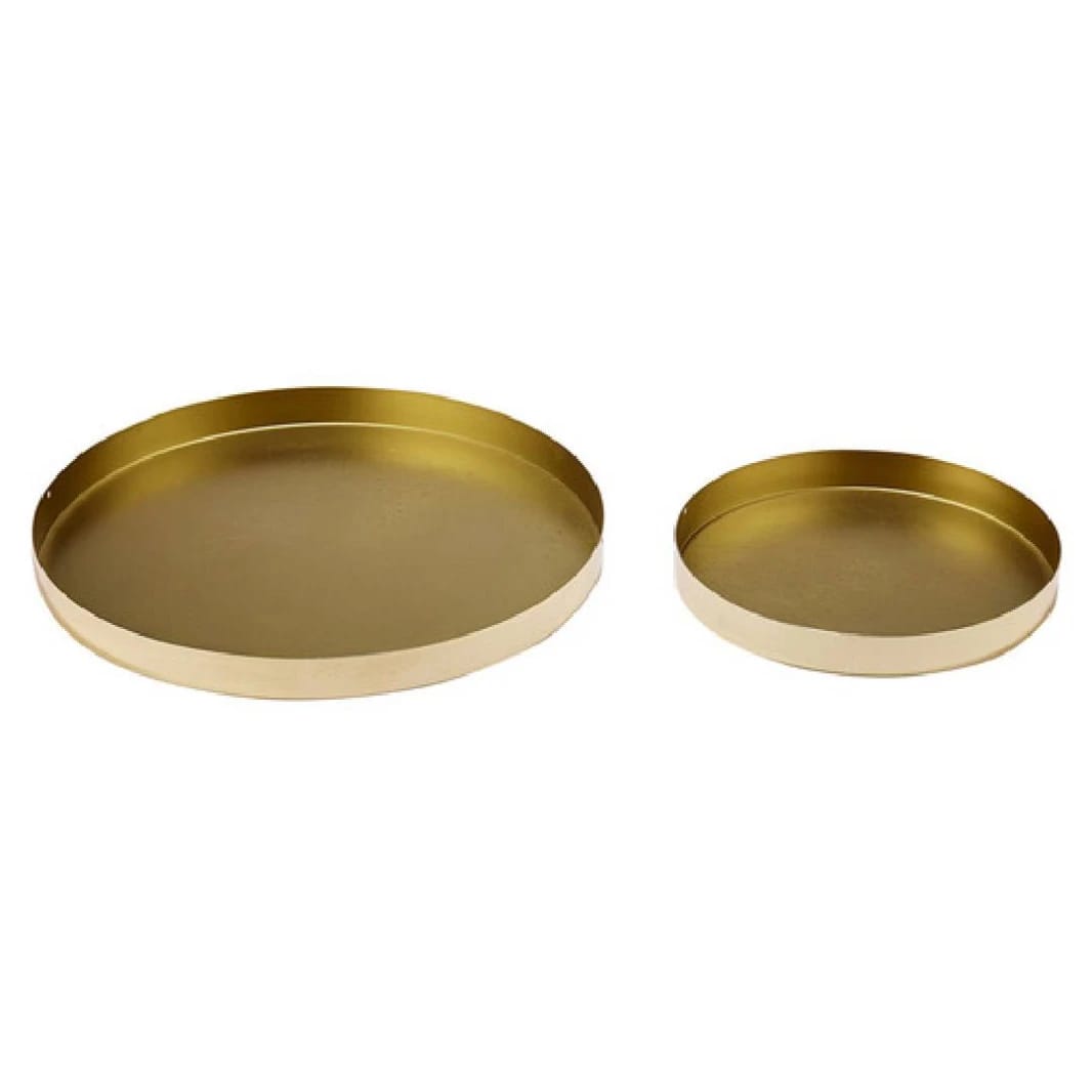 AURORA GOLD 2PK Serving Tray