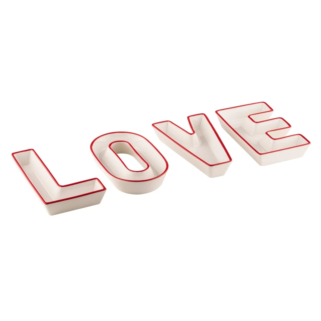 Letters Love 4PC Bowl Set