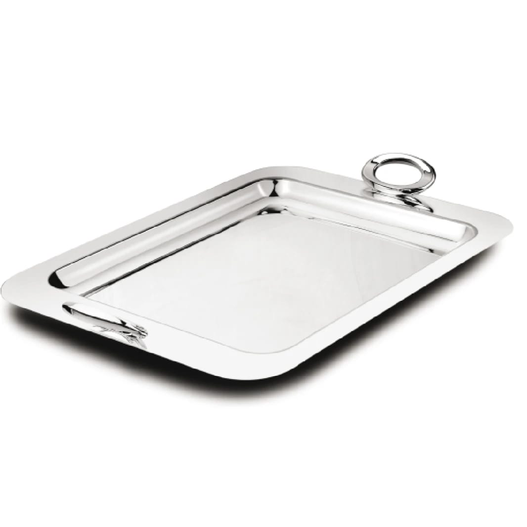 Serving Tray Ovation 50x31cm Silver Color