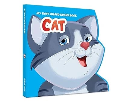 My First Shaped Board Book: Illustrated Cat - Animal Picture Book for Kids Age 2+