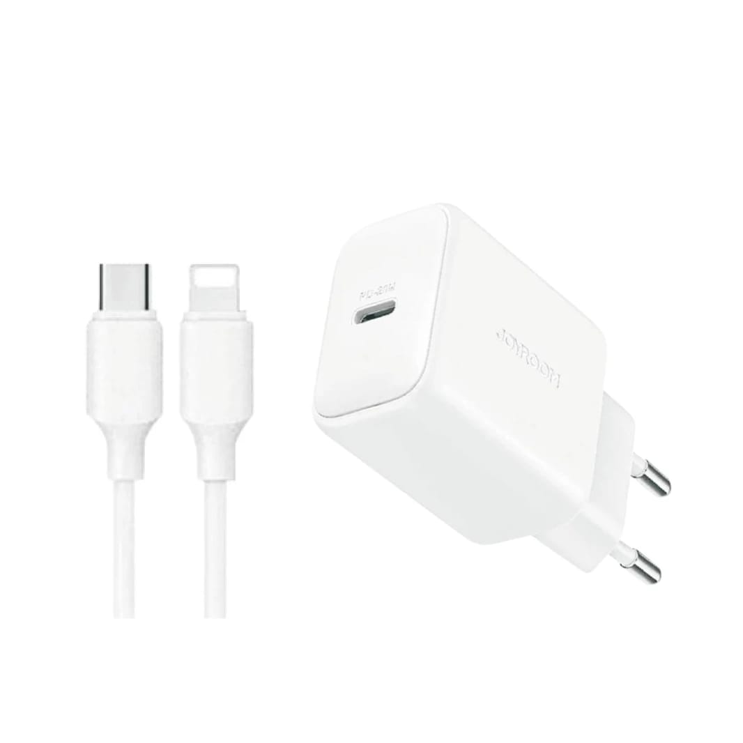 Joyroom JR-TCF02EU Mini Fast Charger 20W PD + Type C To Lightning Cable
