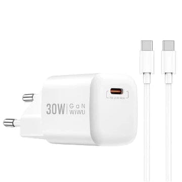 Wiwu Wi-U006 EU 30W Charger with C-C Cable