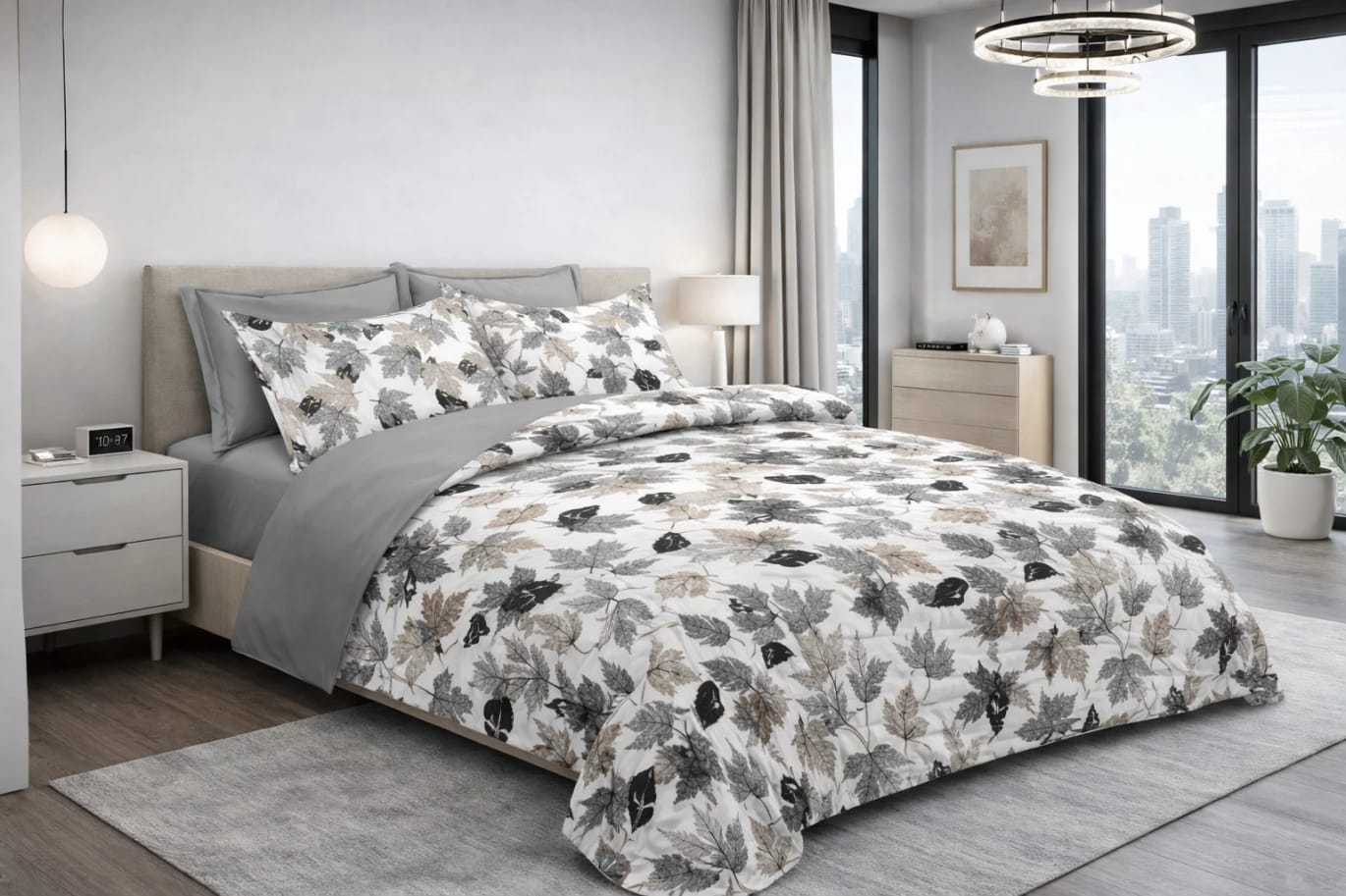 King Comforter Set Microfiber 6 Pieces