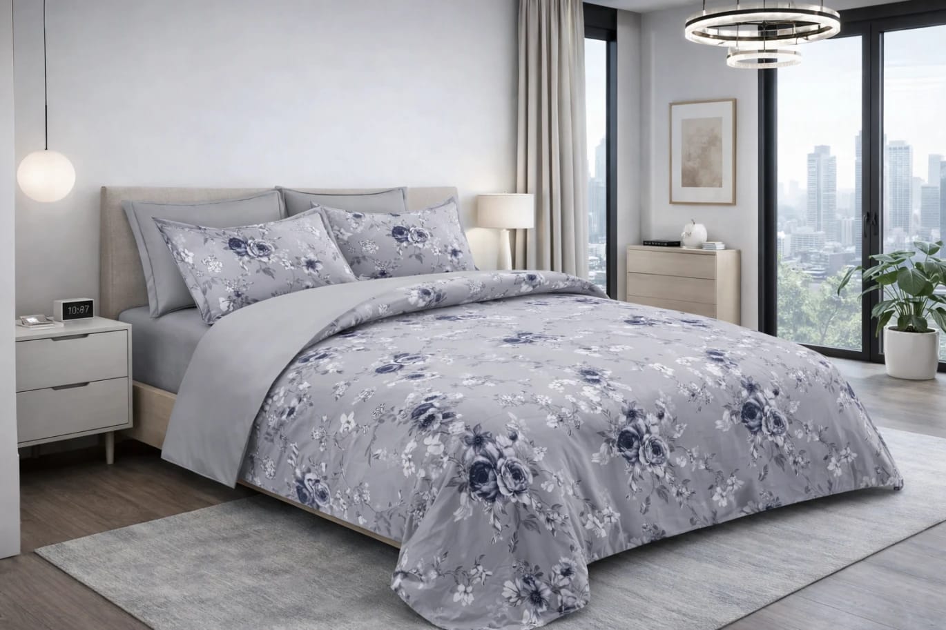 6-Piece Double Microfiber Comforter Set