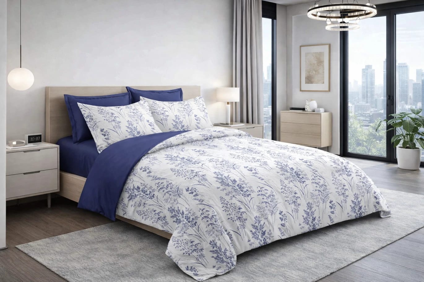 6-Piece Microfiber Double Comforter Set