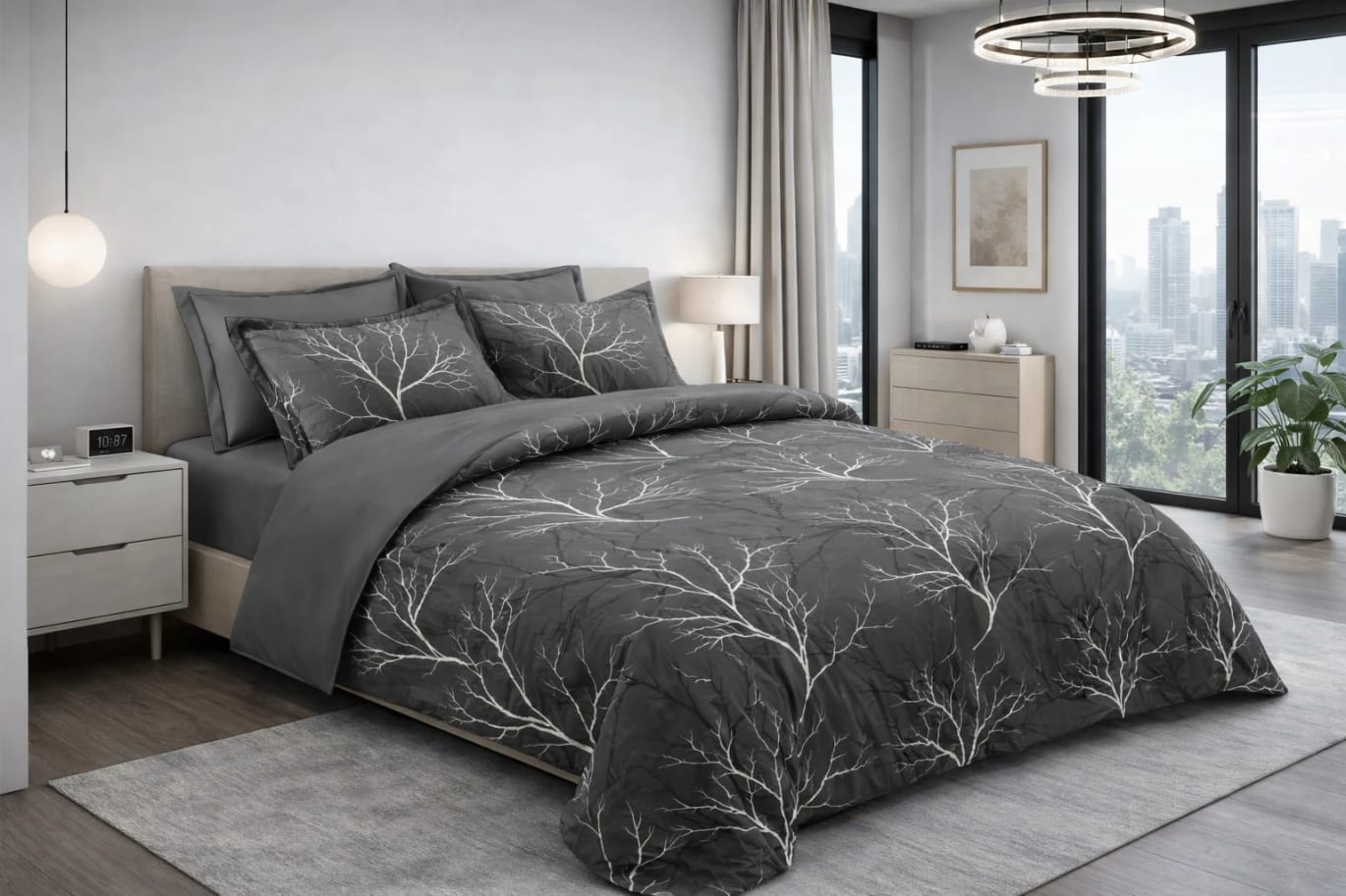 6-Piece Microfiber Double Comforter Set