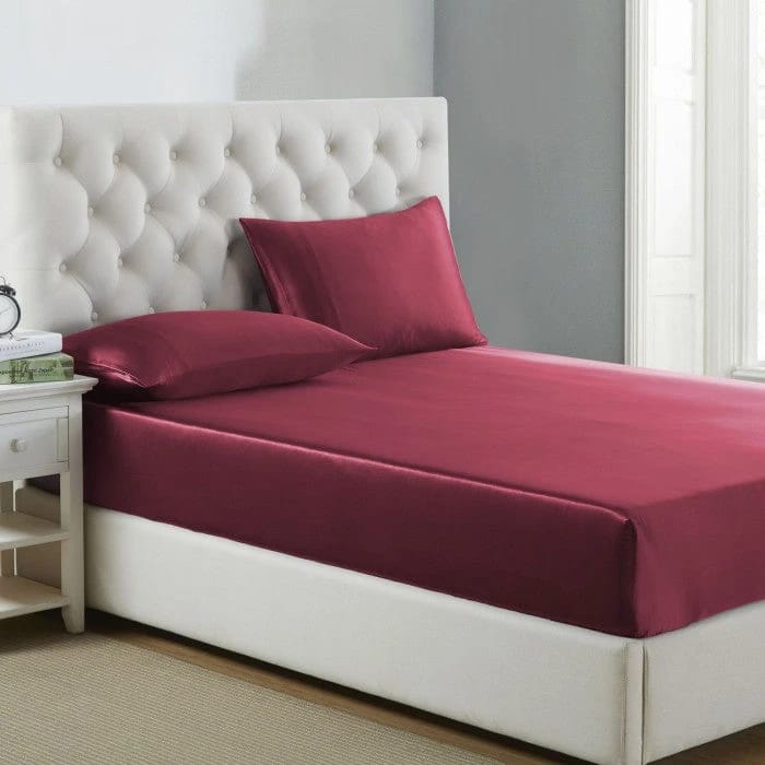 Full Size Fitted Sheet Set with Pillow Cases