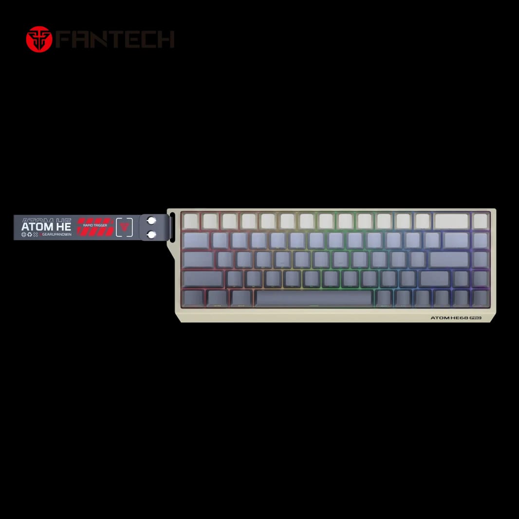 لوحة مفاتيح الألعاب اللاسلكية المغناطيسية فانتك MK922 ATOM HE68 PRO - إصدار رجعي